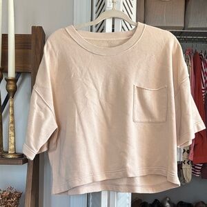 2/$10 Aerie Tan Knit Sweatshirt Style Top